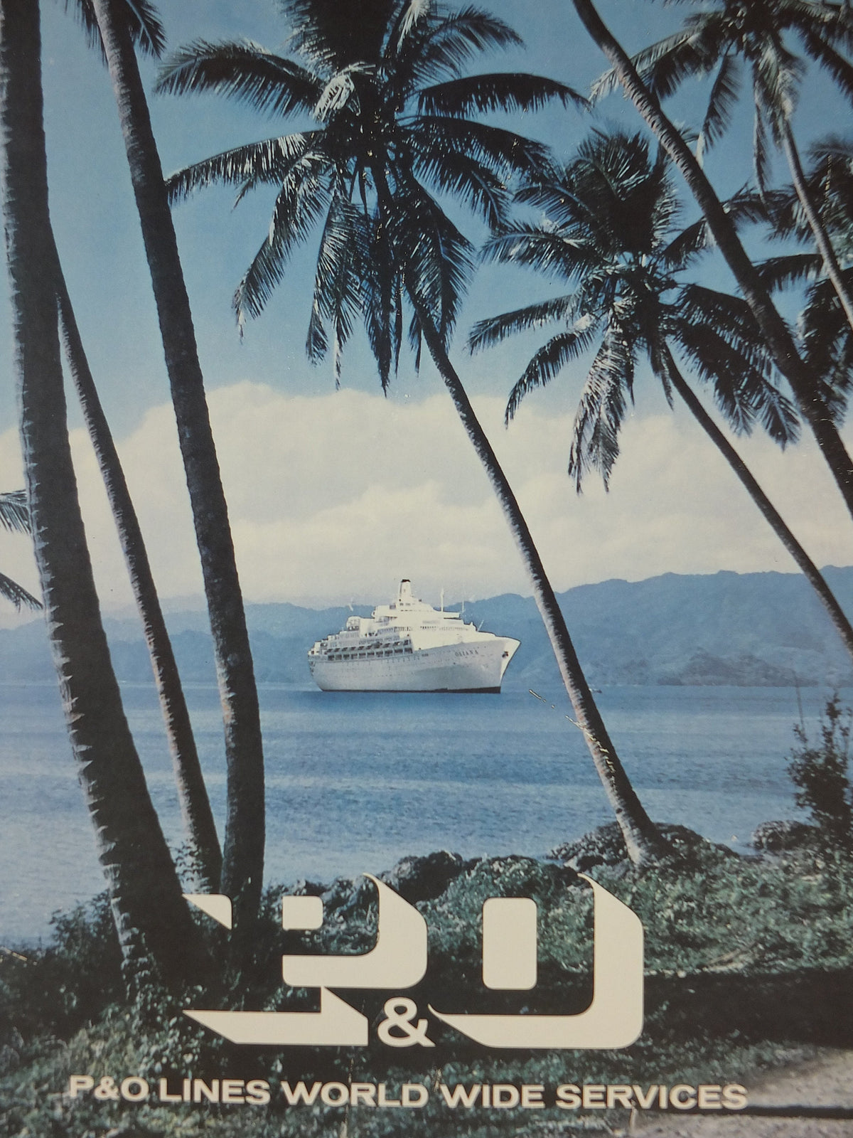 1980s P&O Travel Poster, Moments from the Peninsular and Oriental Steam Navigation Company Poster Collection, travel tourism, wall art decor