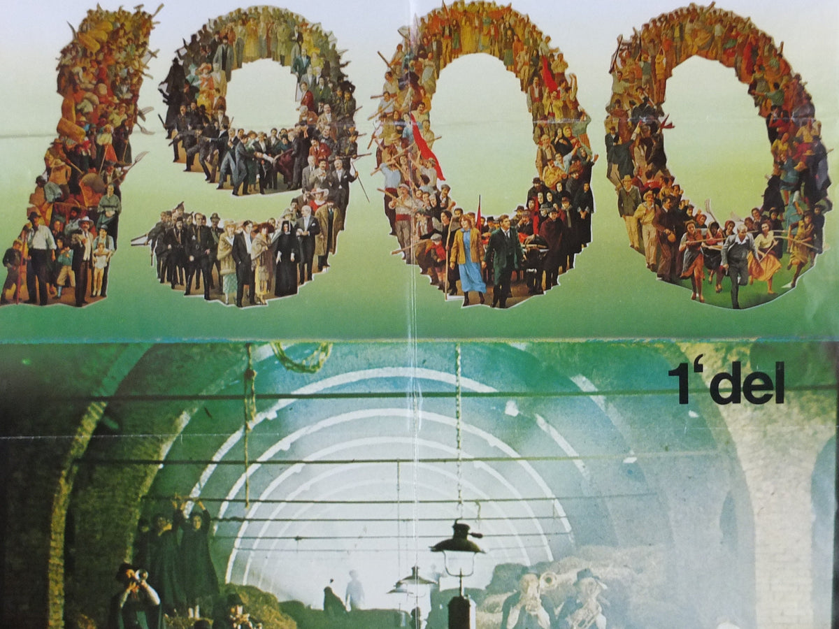 1976 Novacento 1900 Poster, Nineteen Hundred Bernardo Bertolucci, Italian arthouse Cinema, wall art decor, film memorabilia