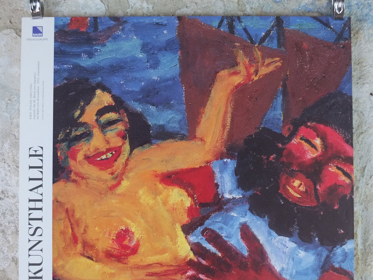 2000 Emil Nolde Poster, The Legend of St Maria Aegyptiaca, Berlin Succession, Die Brücke expressionist, Blaue Reiter, gallery wall art decor