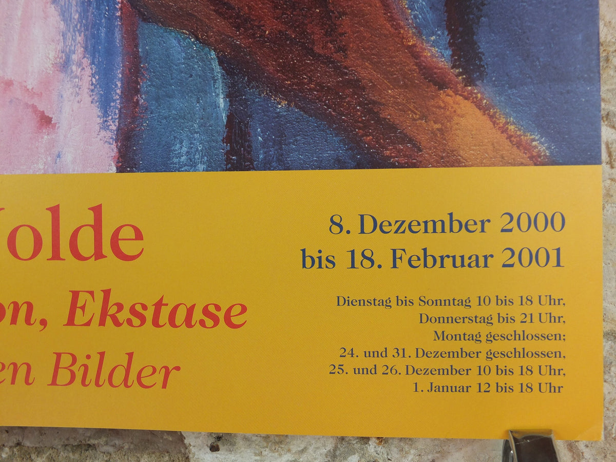 2000 Emil Nolde Poster, The Legend of St Maria Aegyptiaca, Berlin Succession, Die Brücke expressionist, Blaue Reiter, gallery wall art decor