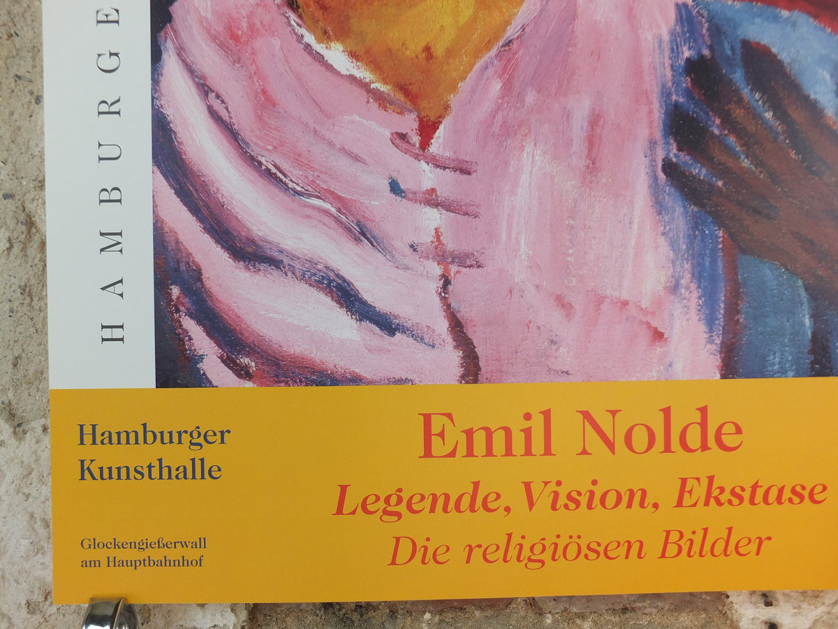 2000 Emil Nolde Poster, The Legend of St Maria Aegyptiaca, Berlin Succession, Die Brücke expressionist, Blaue Reiter, gallery wall art decor
