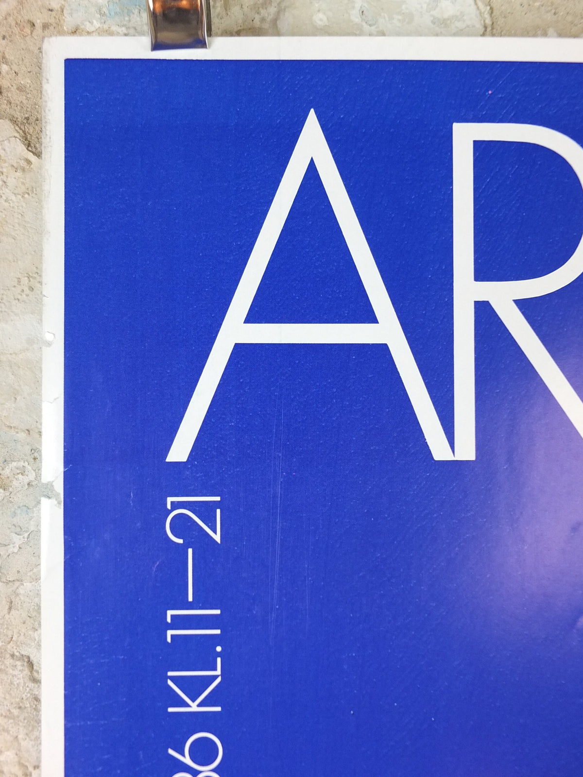 1986 Per Arnoldi Poster, Musikhuset Aarhus, Scandinavian Danish Design hallery and exhibition, wall art decor