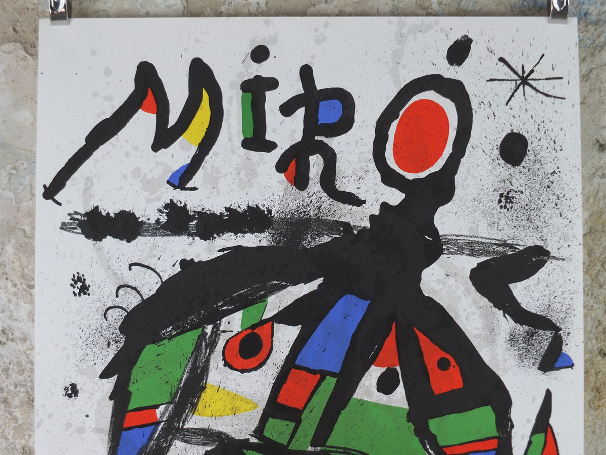 1978 Joan Miro Poster, from Galerie Maeght, Paris , Surrealism, Fauvism, expressionism, gallery exhibition wall art decor