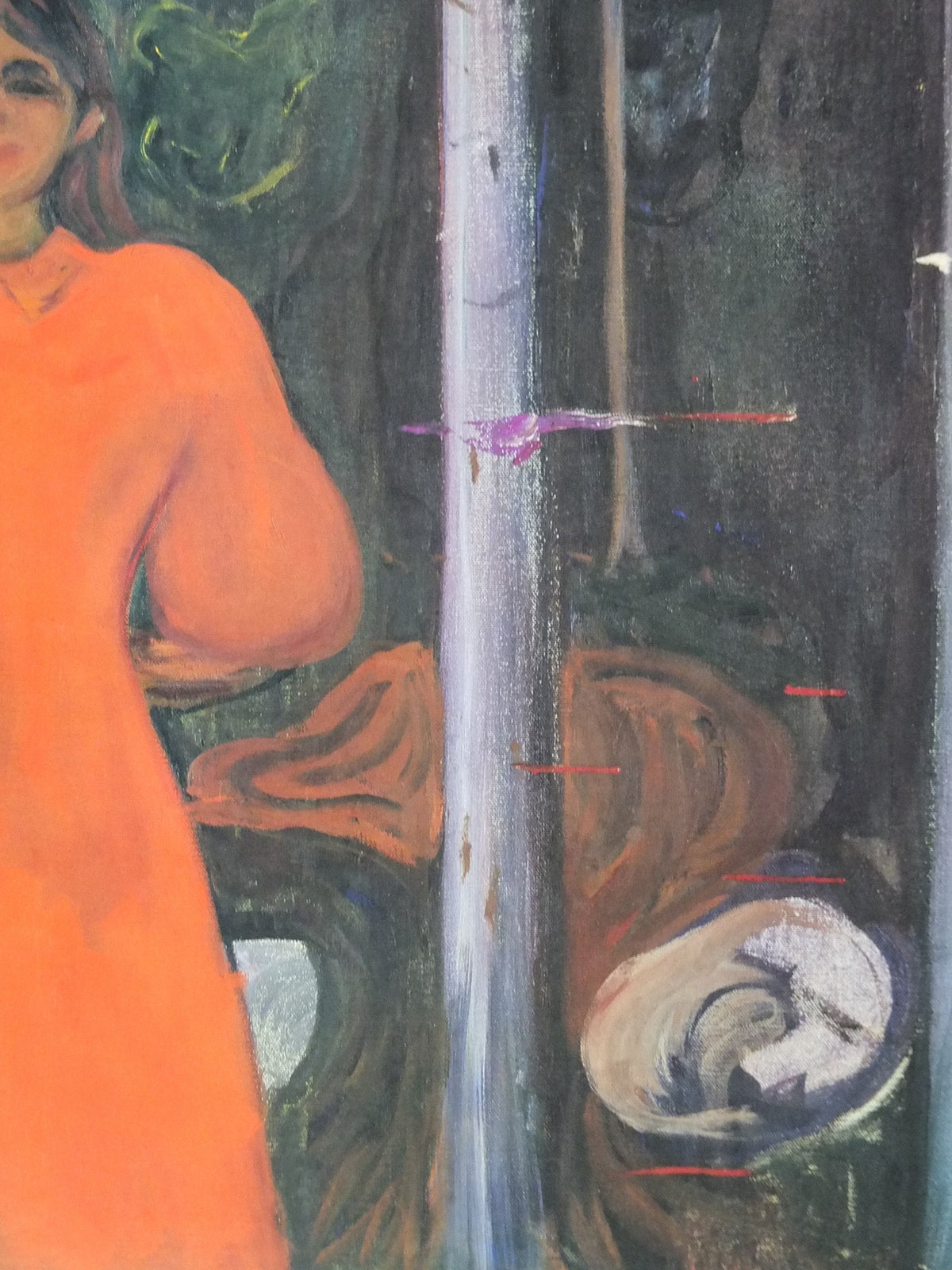 2000 Edvard Munch Poster, Red and White 1894, Munch Museet, Norway, Expressionism, Symbolism, gallery exhibition, wall art decor