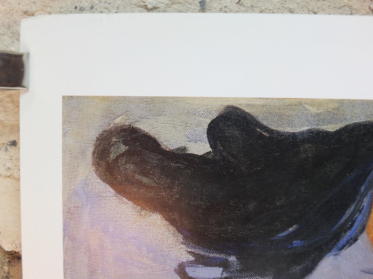 2000 Edvard Munch Poster, Red and White 1894, Munch Museet, Norway, Expressionism, Symbolism, gallery exhibition, wall art decor