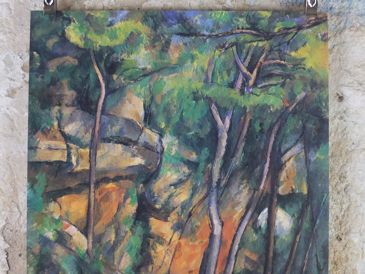 1989 Paul Cezanne Poster, The Grounds of Chateau Noir 1898, Impressionism, Post-Impressionism, Cubism, gallery exhibition, wall art decor