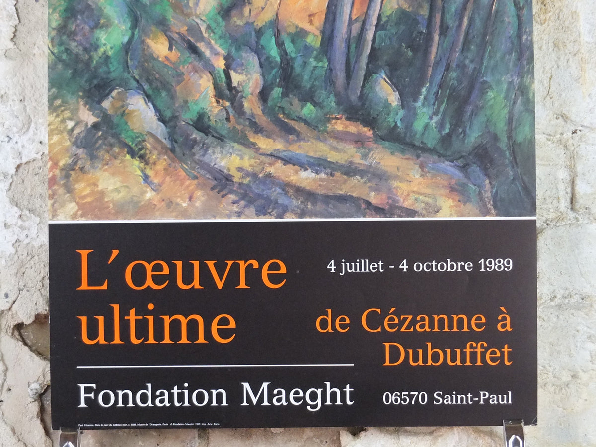 1989 Paul Cezanne Poster, The Grounds of Chateau Noir 1898, Impressionism, Post-Impressionism, Cubism, gallery exhibition, wall art decor