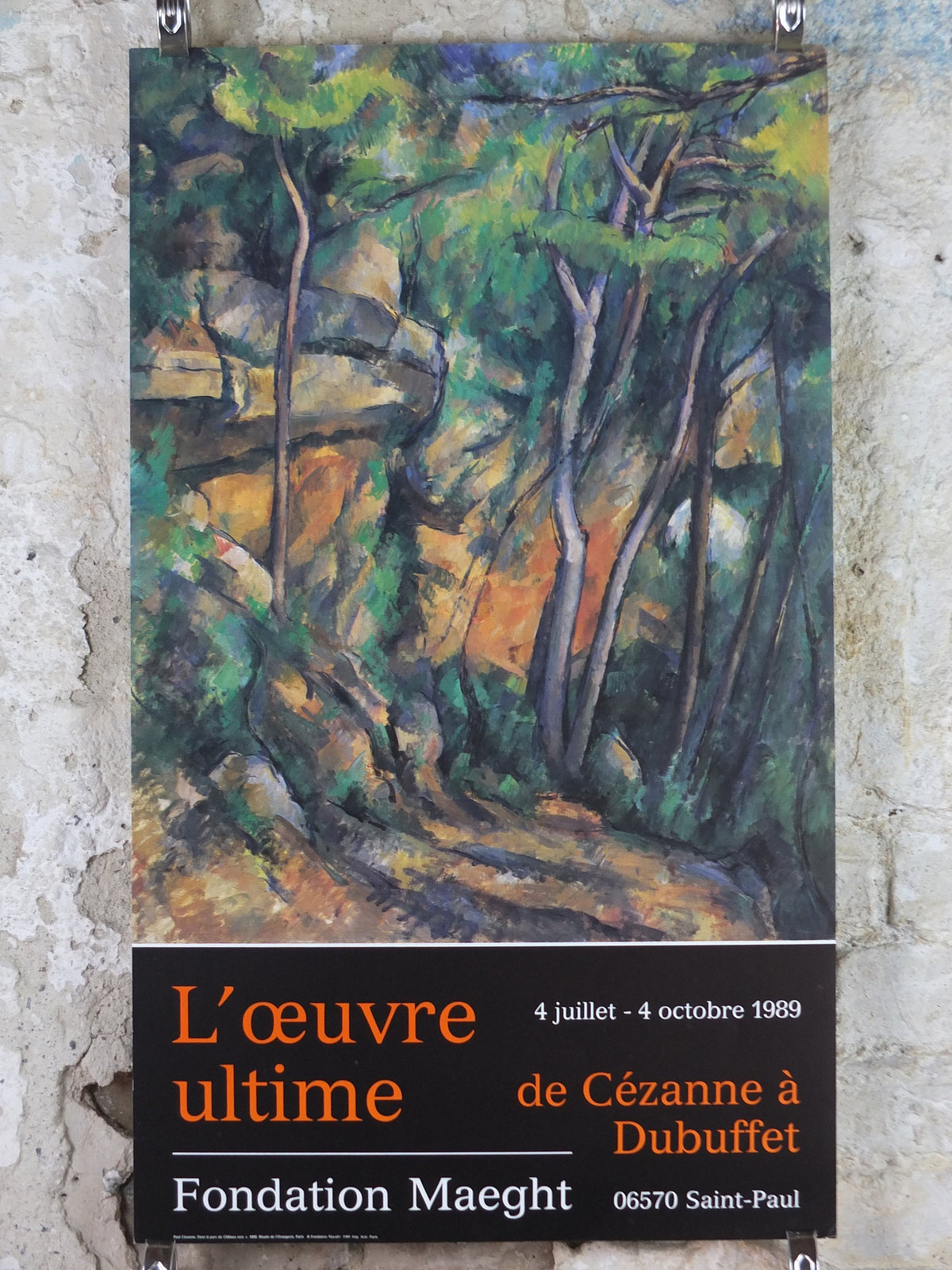 1989 Paul Cezanne Poster, The Grounds of Chateau Noir 1898, Impressionism, Post-Impressionism, Cubism, gallery exhibition, wall art decor