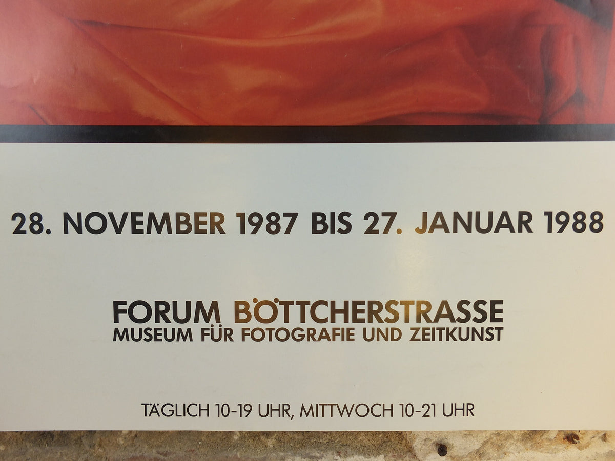 1987 Artistic Topless Photography Poster, Forum Bottcherstrasse Museum, Photografie und Zeitkunst, artist gallery exhibition wall art decor