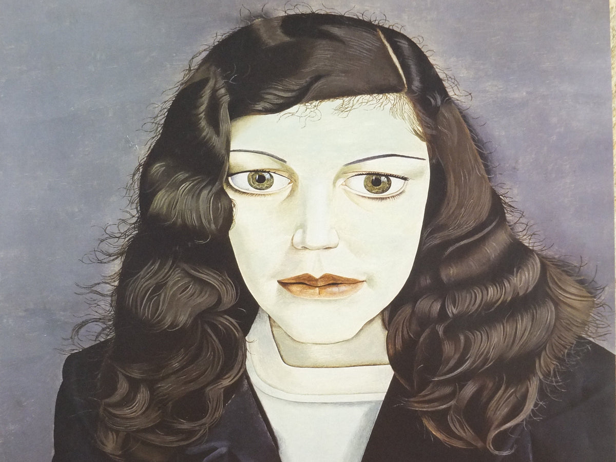2012 Lucian Freud Poster, Girl in a Dark Jacket 1947, National Portrait Gallery, Figurative Realism, gallery exhibition, wall art decor