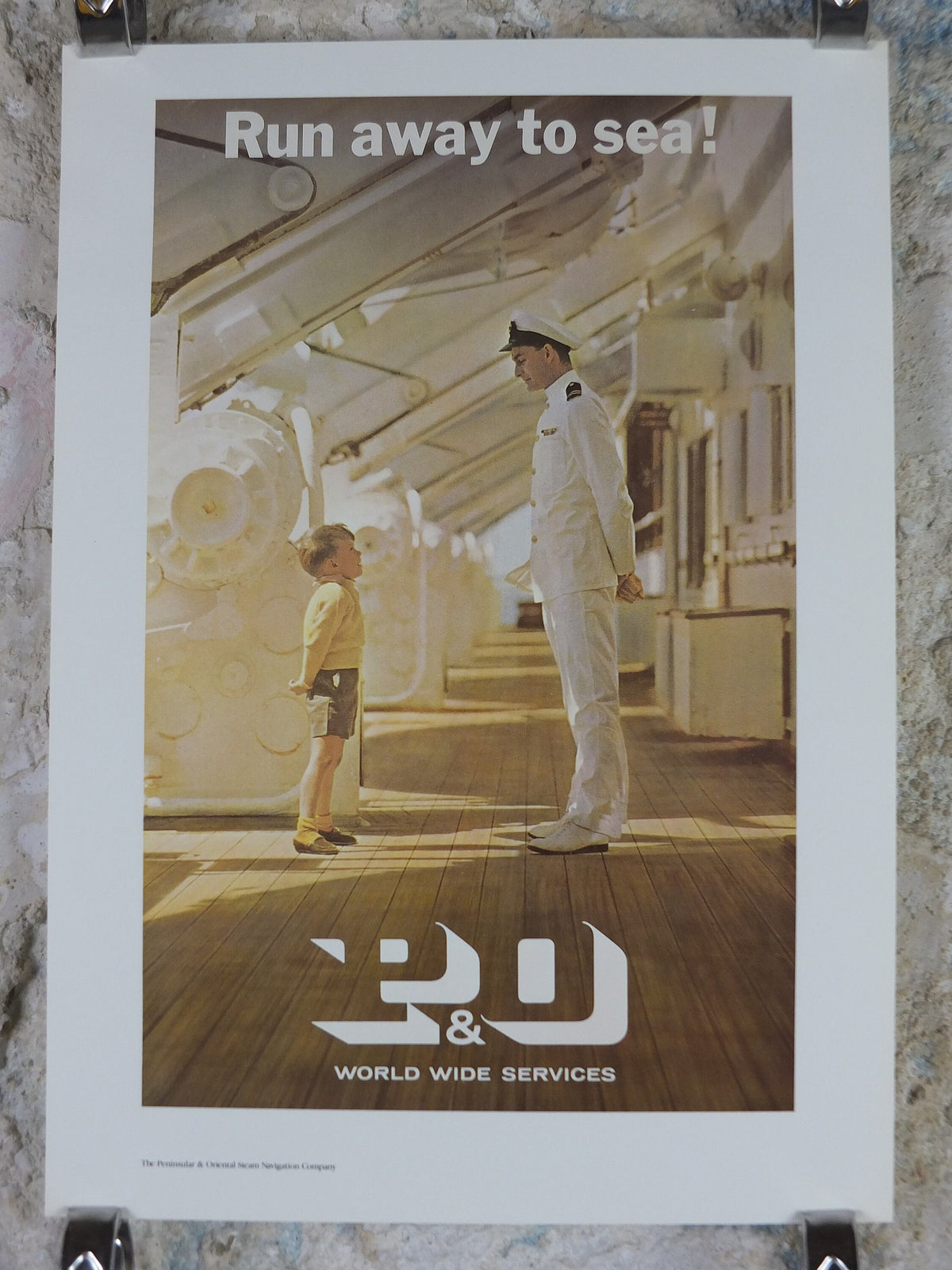 1980s P&O Travel Poster, Moments from the Peninsular and Oriental Steam Navigation Company Poster Collection, travel tourism, wall art decor
