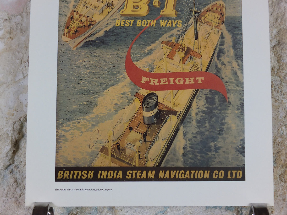1980s P&O Travel Poster, Moments from the Peninsular and Oriental Steam Navigation Company Poster Collection, travel tourism, wall art decor