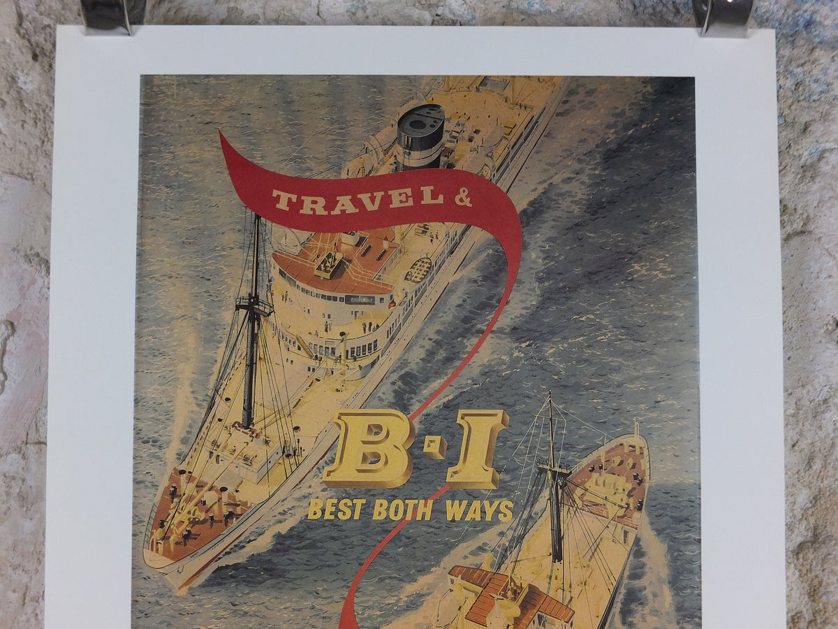 1980s P&O Travel Poster, Moments from the Peninsular and Oriental Steam Navigation Company Poster Collection, travel tourism, wall art decor