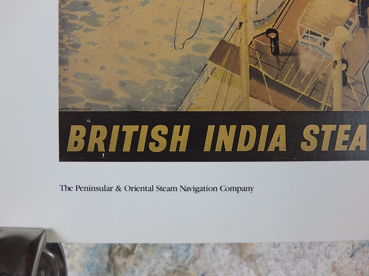 1980s P&O Travel Poster, Moments from the Peninsular and Oriental Steam Navigation Company Poster Collection, travel tourism, wall art decor
