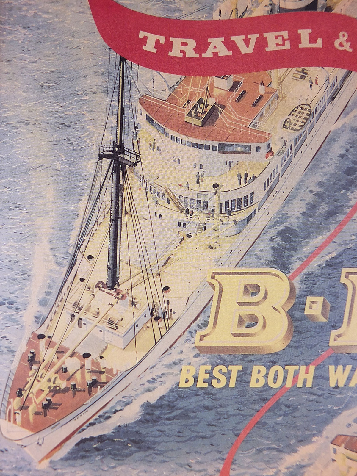 1980s P&O Travel Poster, Moments from the Peninsular and Oriental Steam Navigation Company Poster Collection, travel tourism, wall art decor
