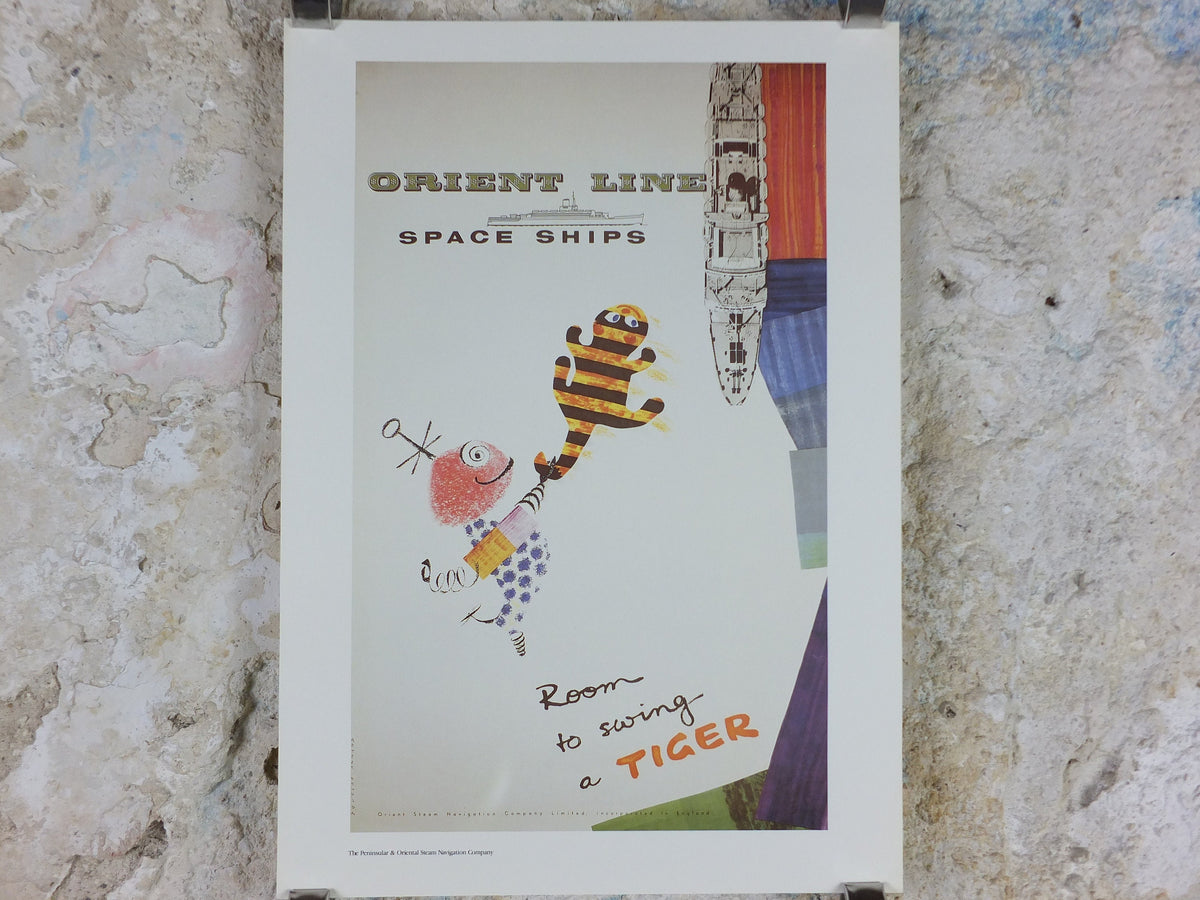 1980s P&O Travel Poster, Moments from the Peninsular and Oriental Steam Navigation Company Poster Collection, travel tourism, wall art decor
