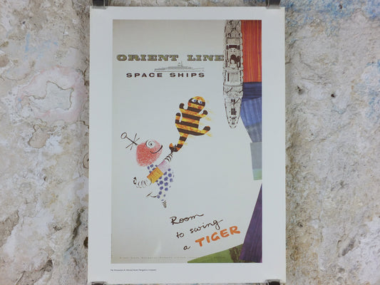 1980s P&O Travel Poster, Moments from the Peninsular and Oriental Steam Navigation Company Poster Collection, travel tourism, wall art decor