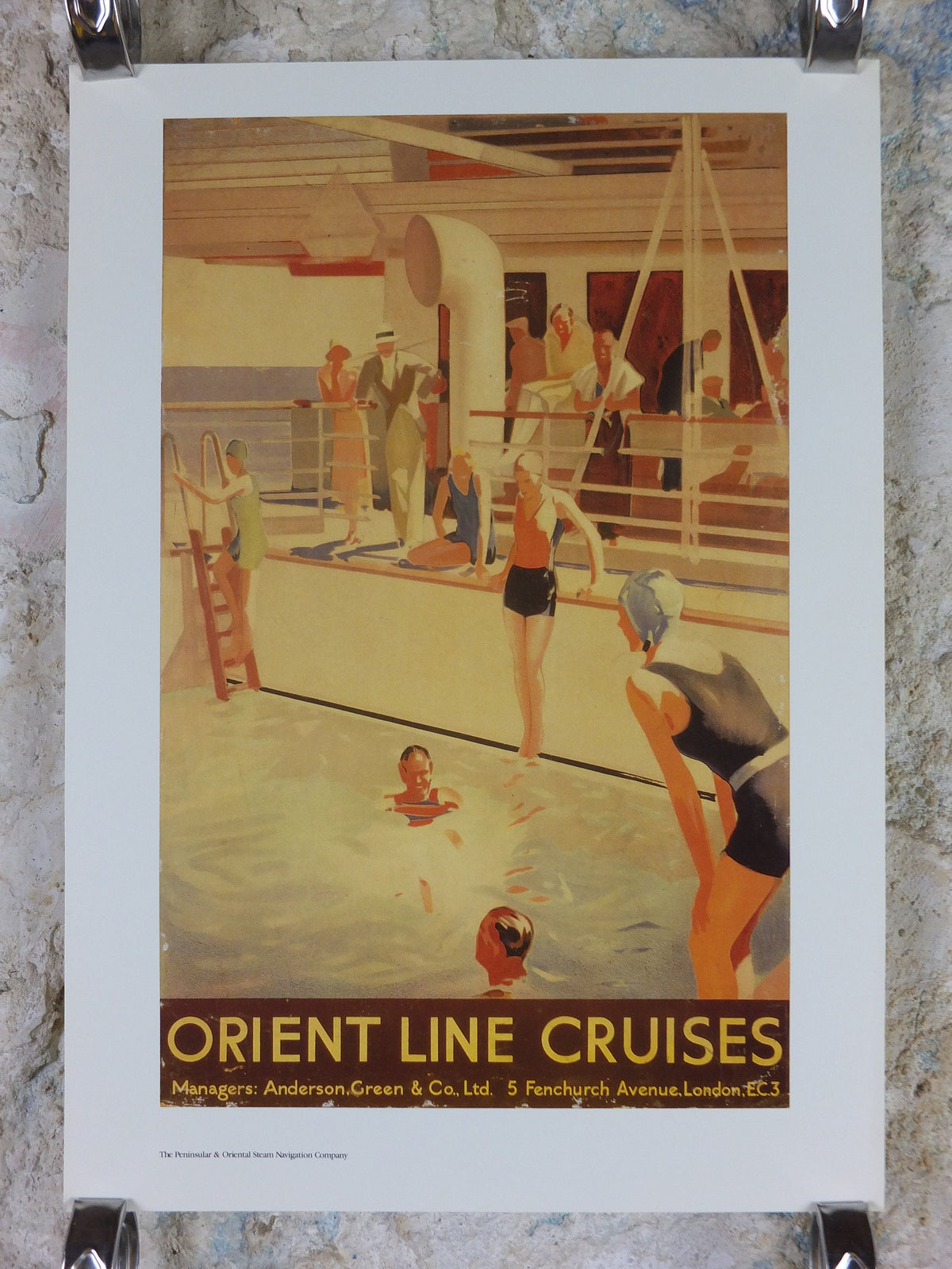 1980s P&O Travel Poster, Moments from the Peninsular and Oriental Steam Navigation Company Poster Collection, travel tourism, wall art decor