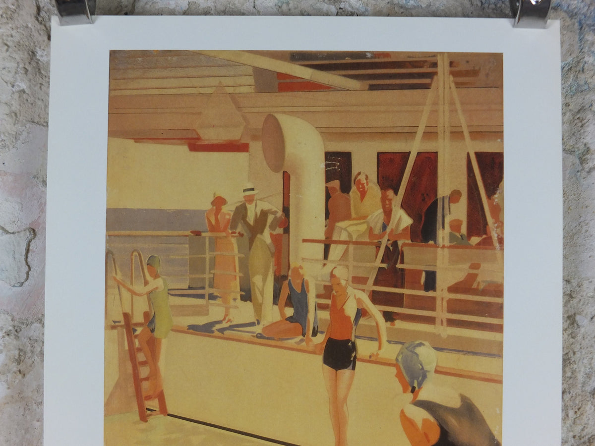 1980s P&O Travel Poster, Moments from the Peninsular and Oriental Steam Navigation Company Poster Collection, travel tourism, wall art decor