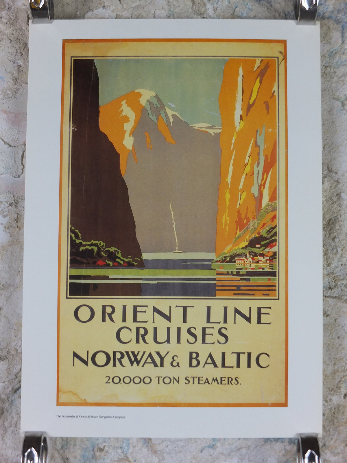 1980s P&O Travel Poster, Moments from the Peninsular and Oriental Steam Navigation Company Poster Collection, travel tourism, wall art decor