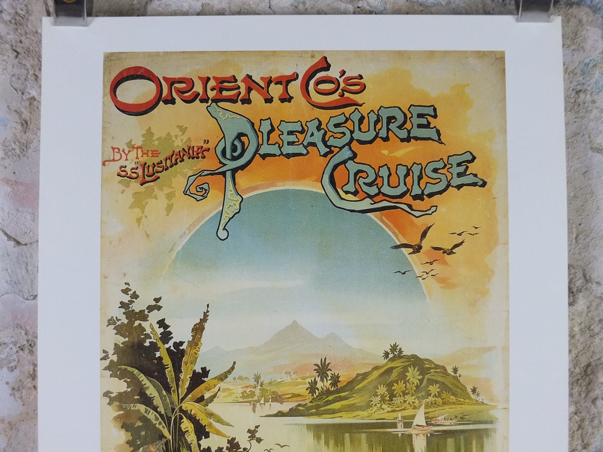 1980s P&O Travel Poster, Moments from the Peninsular and Oriental Steam Navigation Company Poster Collection, travel tourism, wall art decor