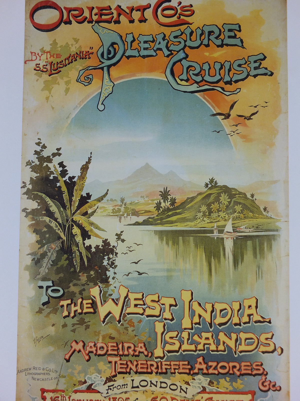 1980s P&O Travel Poster, Moments from the Peninsular and Oriental Steam Navigation Company Poster Collection, travel tourism, wall art decor