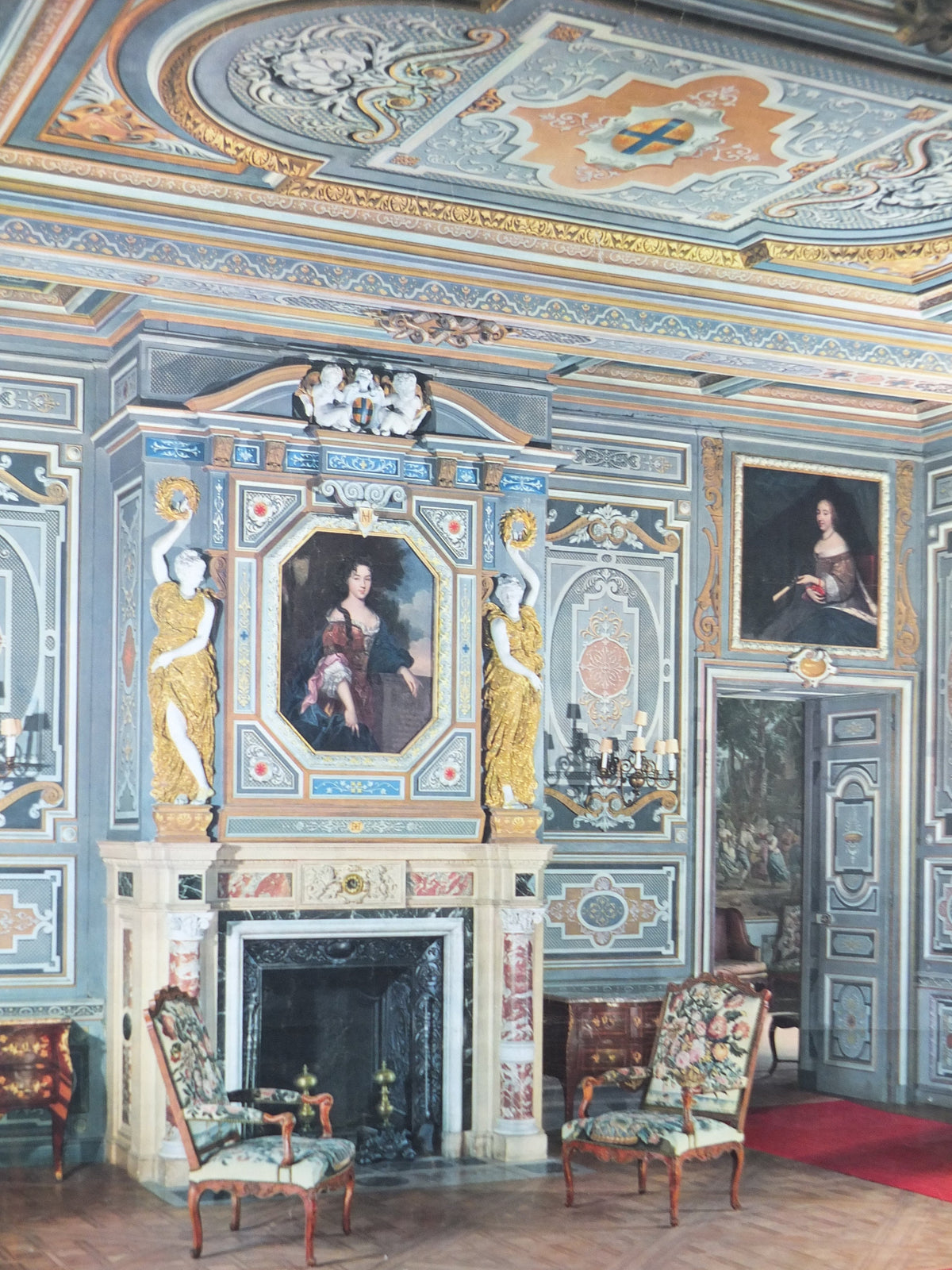 1950s French Loire Valley Travel Poster, Château de Cheverny, travel tourism, wall art decor