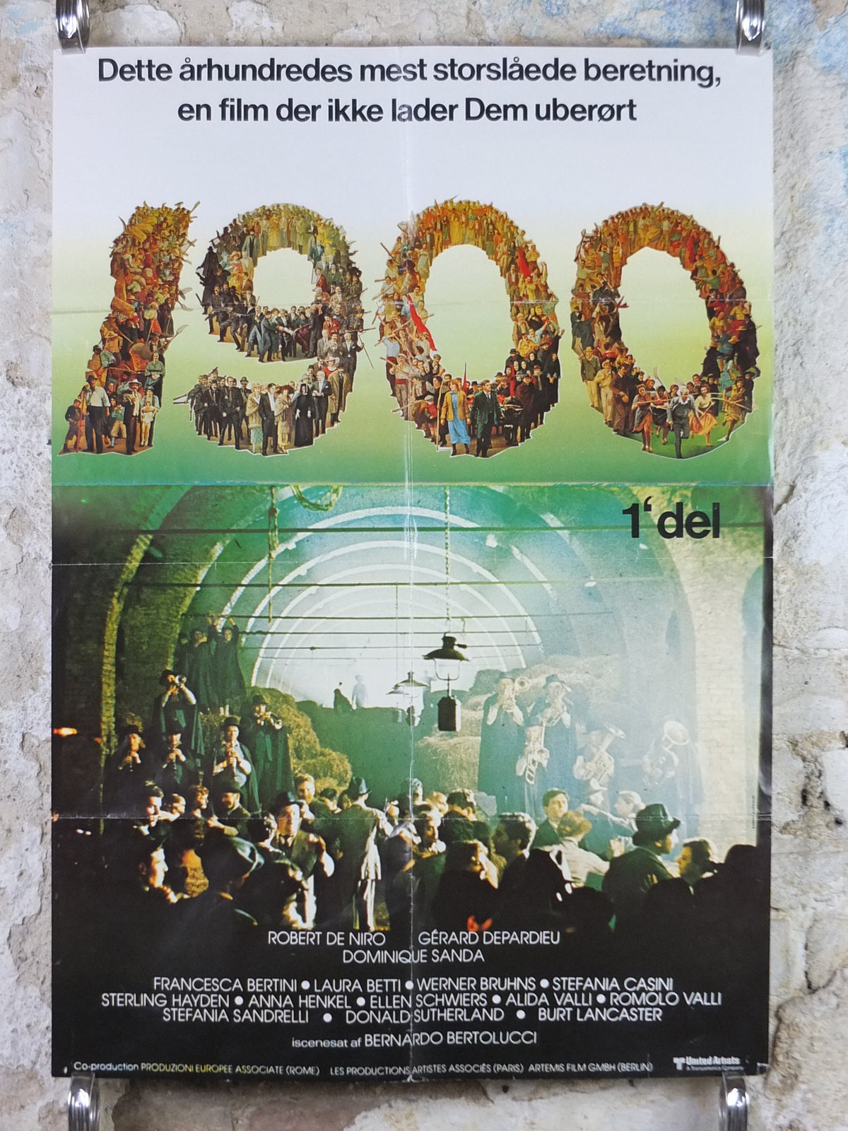 1976 Novacento 1900 Poster, Nineteen Hundred Bernardo Bertolucci, Italian arthouse Cinema, wall art decor, film memorabilia