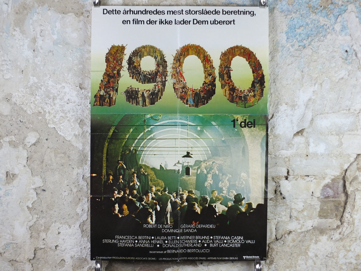 1976 Novacento 1900 Poster, Nineteen Hundred Bernardo Bertolucci, Italian arthouse Cinema, wall art decor, film memorabilia