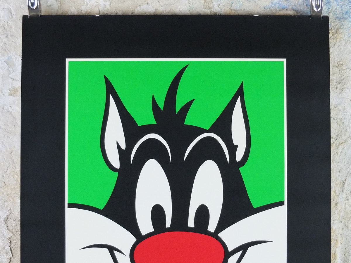 1993 Sylvester the Cat Poster, Looney Tunes and Merrie Melodies by Warner Bros, cartoon and comic wall art decor