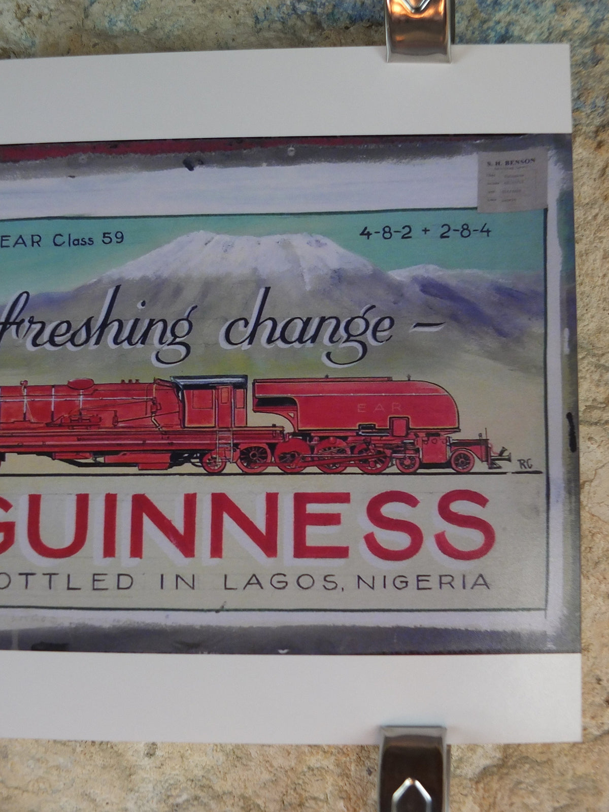 The Lost Guinness Gilroy Posters Photo, by John Gilroy, Drink Guinness Train, from S.H. Benson, Advertising campaigns, wall art decor