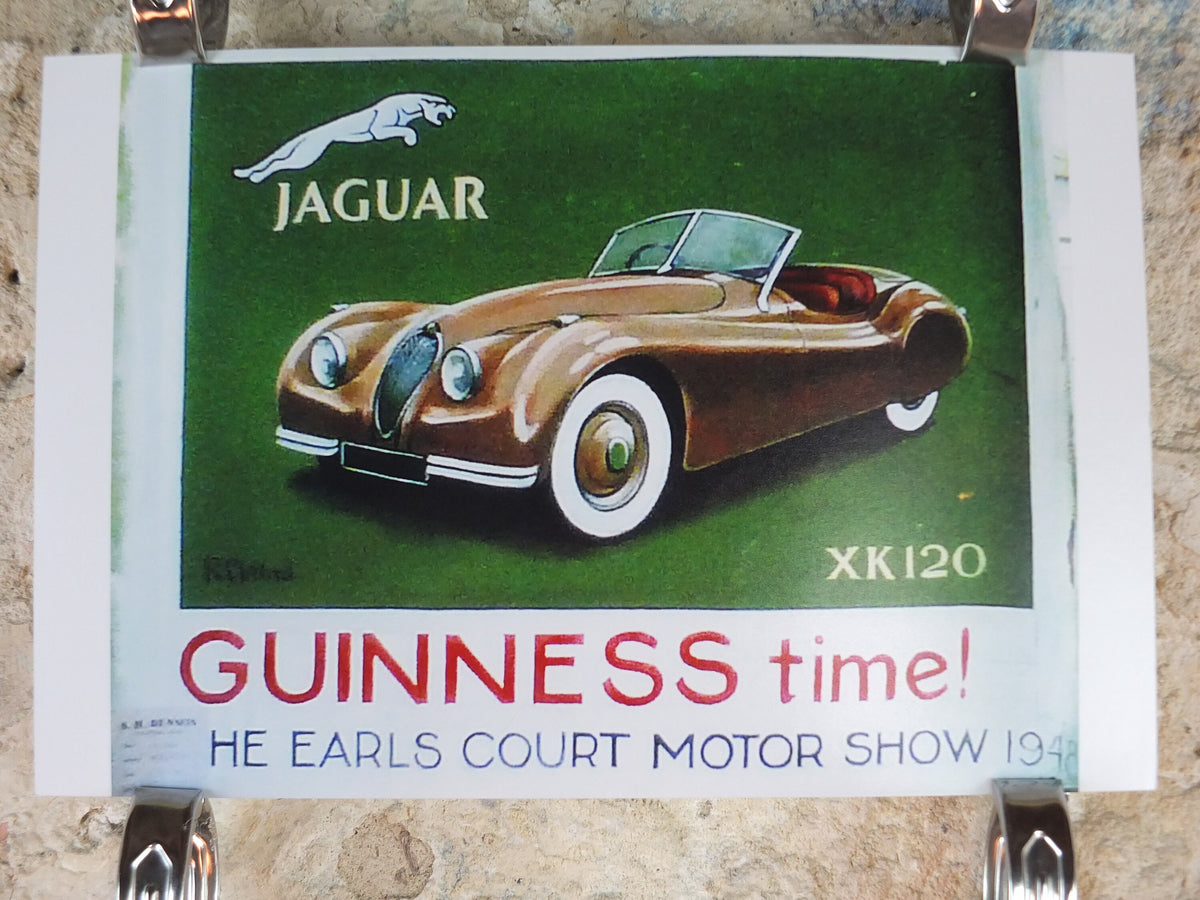 The Lost Guinness Gilroy Posters Photo, by John Gilroy, Guinness Time Jaguar, from S.H. Benson, Advertising campaigns, wall art decor