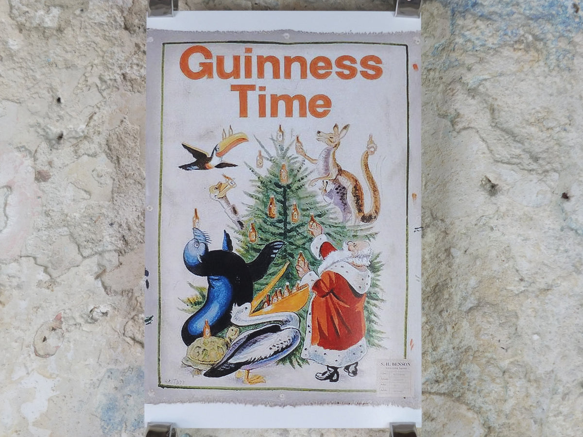 The Lost Guinness Gilroy Posters Photo, by John Gilroy, Guinness Christmas Time, from S.H. Benson, Advertising campaigns, wall art decor