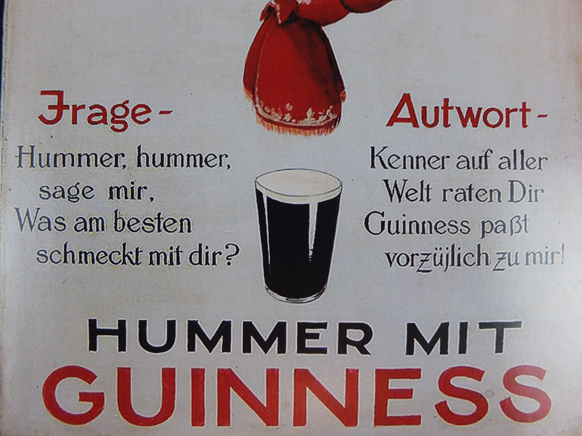 The Lost Guinness Gilroy Posters Photo, by John Gilroy, Lobster with Guinness, from S.H. Benson, Advertising campaigns, wall art decor