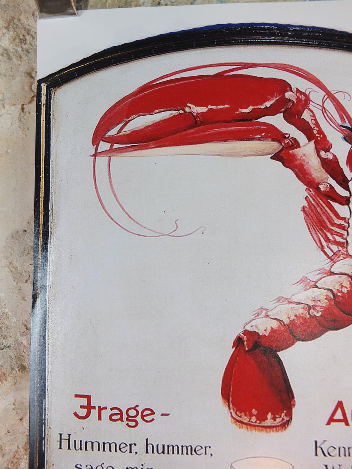 The Lost Guinness Gilroy Posters Photo, by John Gilroy, Lobster with Guinness, from S.H. Benson, Advertising campaigns, wall art decor