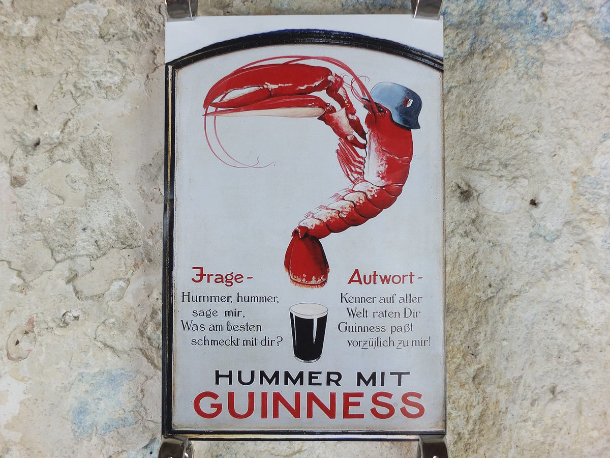 The Lost Guinness Gilroy Posters Photo, by John Gilroy, Lobster with Guinness, from S.H. Benson, Advertising campaigns, wall art decor