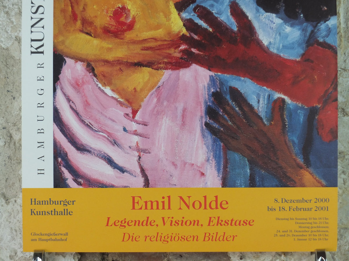 2000 Emil Nolde Poster, The Legend of St Maria Aegyptiaca, Berlin Succession, Die Brücke expressionist, Blaue Reiter, gallery wall art decor