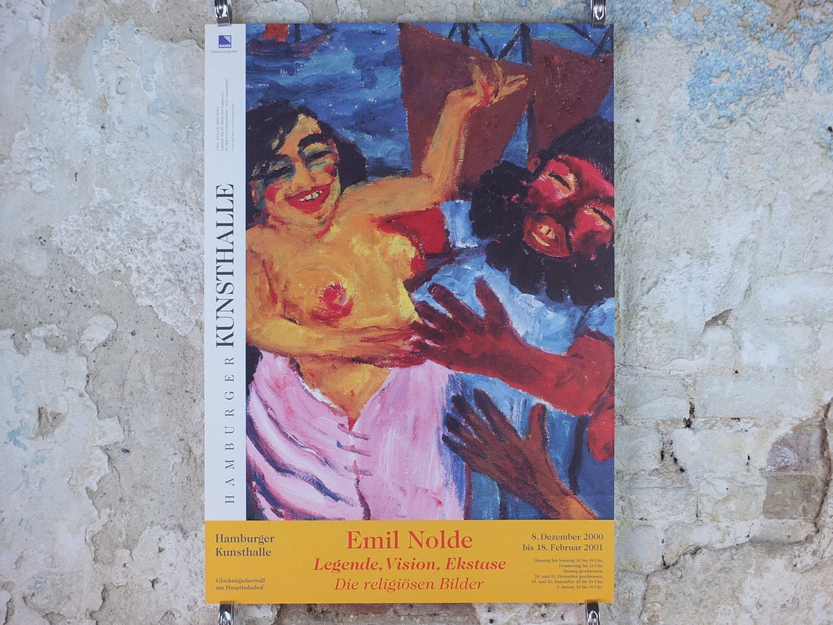 2000 Emil Nolde Poster, The Legend of St Maria Aegyptiaca, Berlin Succession, Die Brücke expressionist, Blaue Reiter, gallery wall art decor
