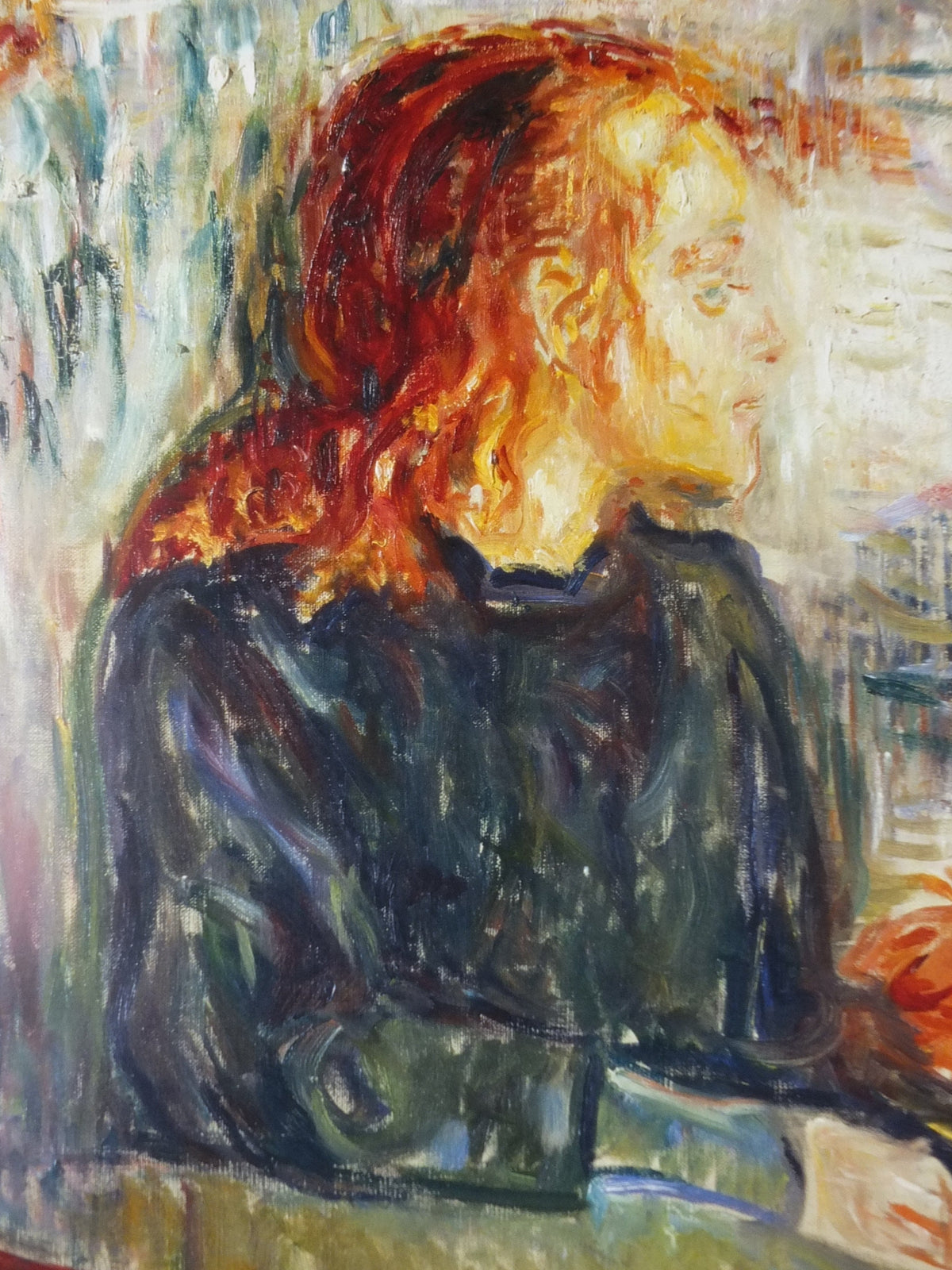 Edvard Munch Poster, The Sick Child, Ordrupgaard, Expressionism, Symbolism, Det syke barn, gallery exhibition, wall art decor