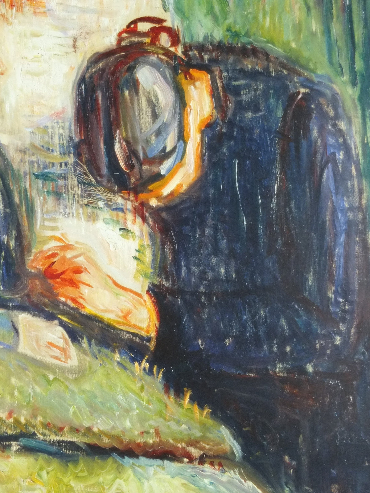 Edvard Munch Poster, The Sick Child, Ordrupgaard, Expressionism, Symbolism, Det syke barn, gallery exhibition, wall art decor