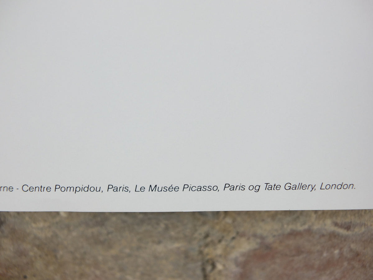 1988 Pablo Picasso Poster, Lunch on the Grass 1961, Louisiana Copenhagen, Le déjeuner sur l'herbe, artist gallery exhibition, wall art decor