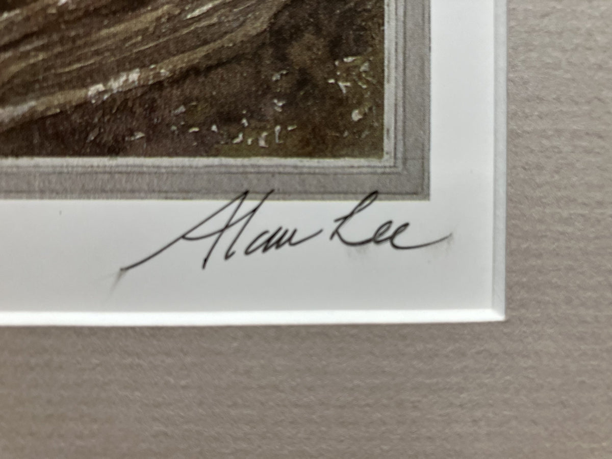Signed 1997 Mirkwood Poster, by Alan Lee, At the Forest Gate from The Hobbit, J.R.R. Tolkien, illustration print wall art decor