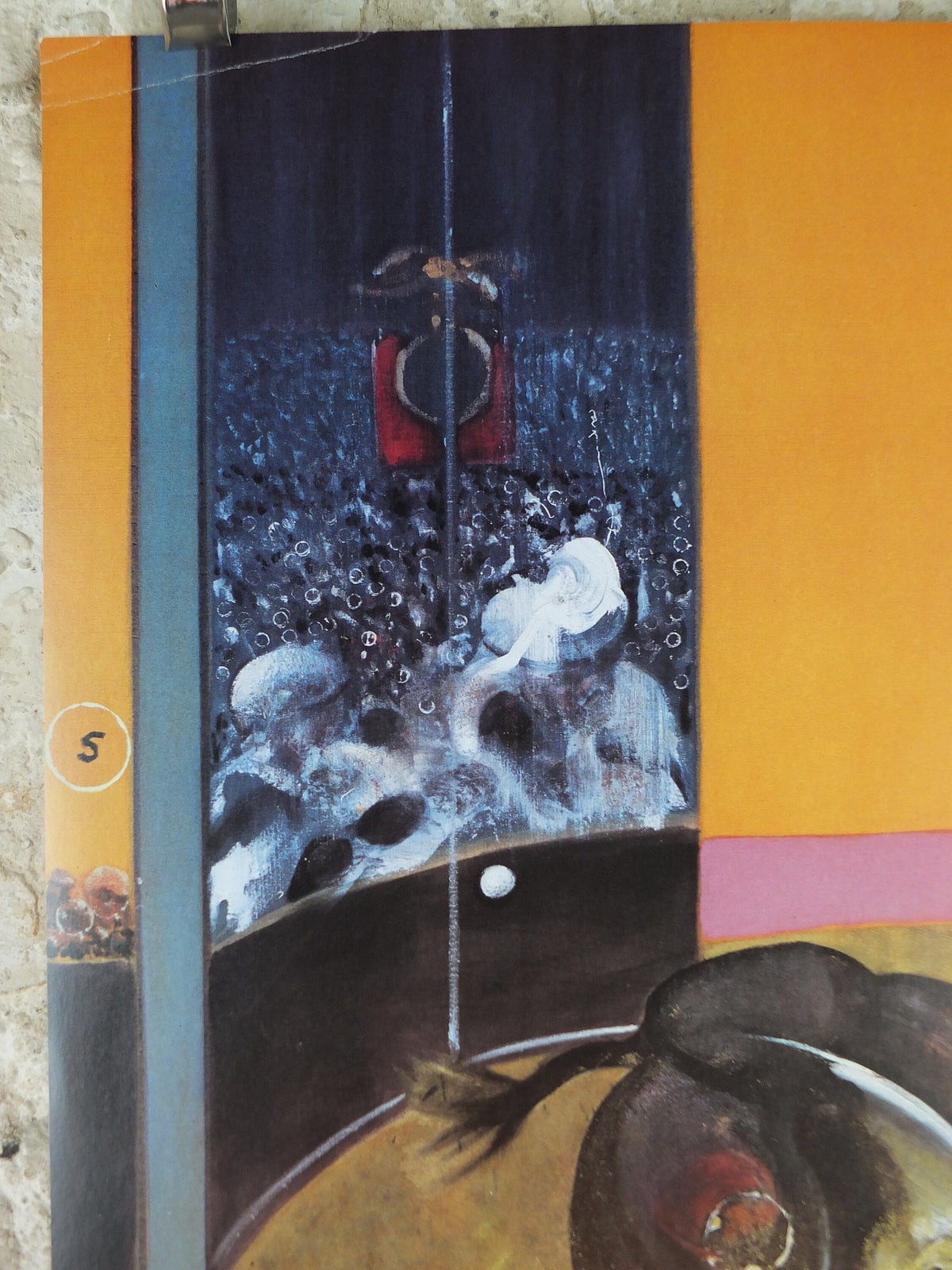 1995 Francis Bacon Poster, Study for a Bullfight 1969, Maeght, Figurative Realism, gallery exhibition, wall art decor