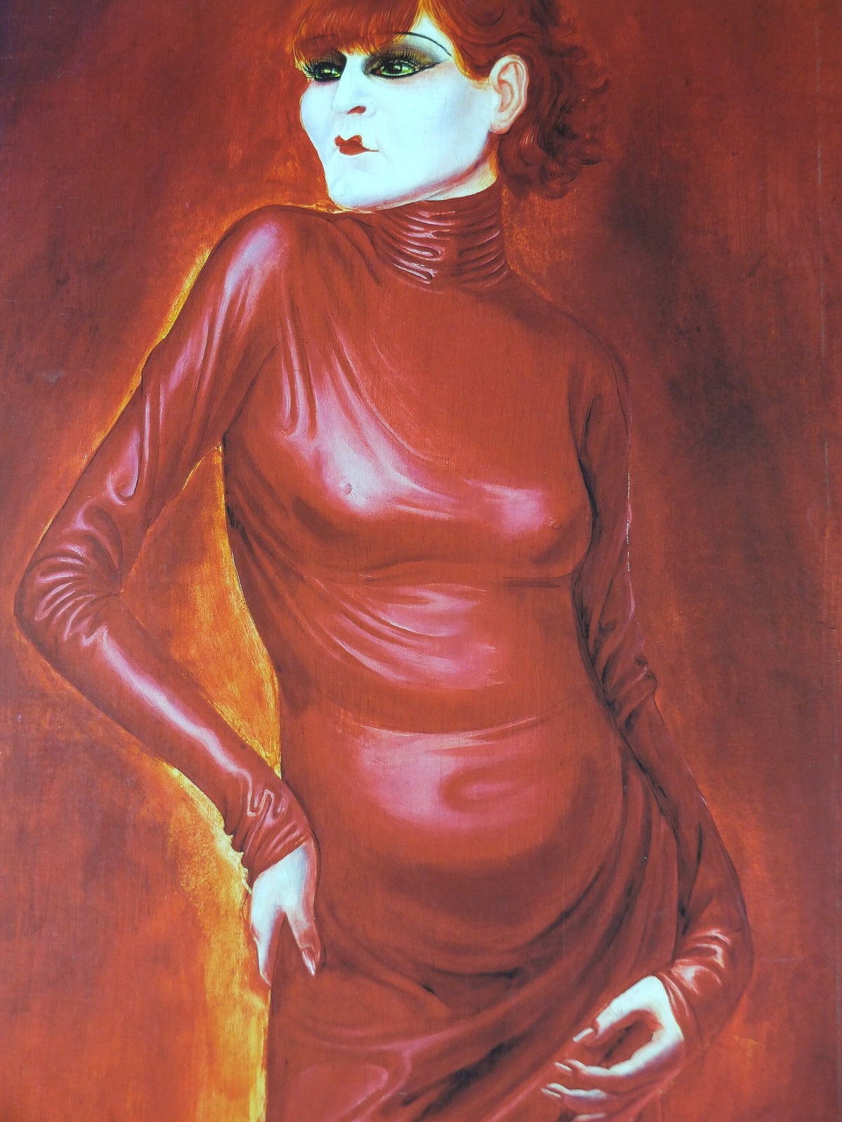 1998 Otto Dix Poster, Portrait of the Dancer Anita Berber 1925, Fondation Maeght, Expressionism, gallery exhibition wall art decor