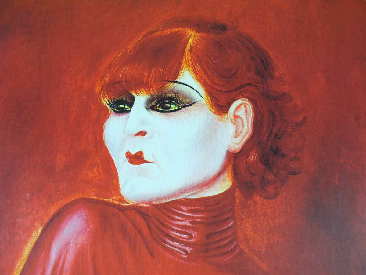 1998 Otto Dix Poster, Portrait of the Dancer Anita Berber 1925, Fondation Maeght, Expressionism, gallery exhibition wall art decor