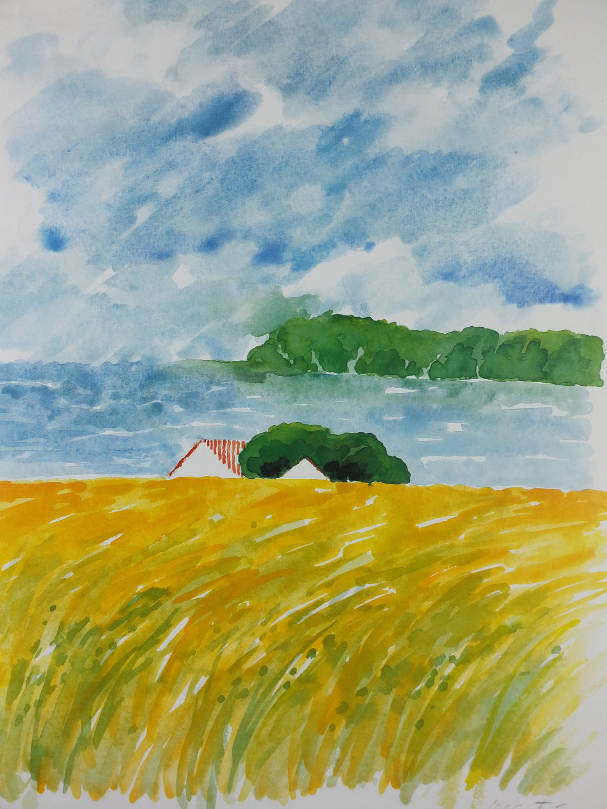 1970s Denmark Travel Poster, Denmark - You'll Love It, painting of Danish seascape, Danish Tourist Board, Travel tourism, wall art decor