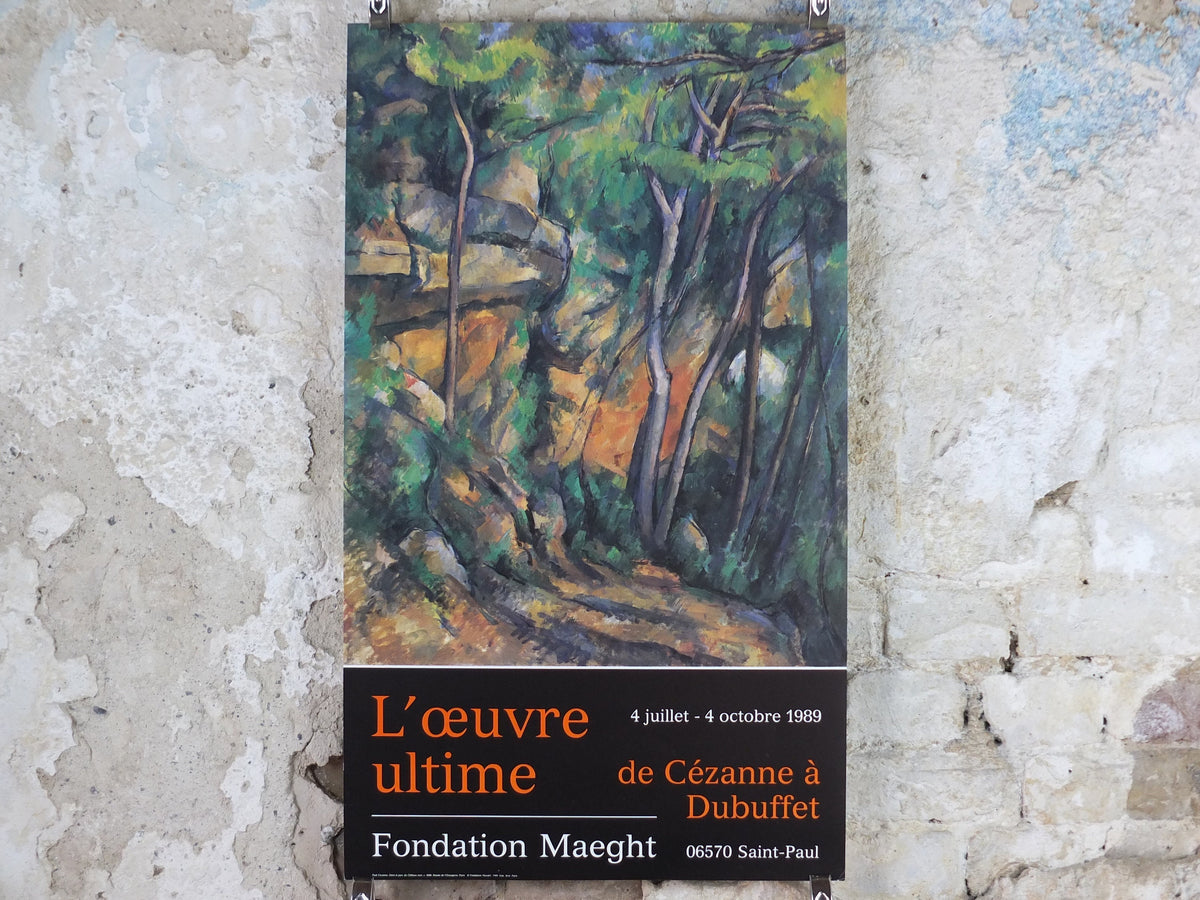 1989 Paul Cezanne Poster, The Grounds of Chateau Noir 1898, Impressionism, Post-Impressionism, Cubism, gallery exhibition, wall art decor