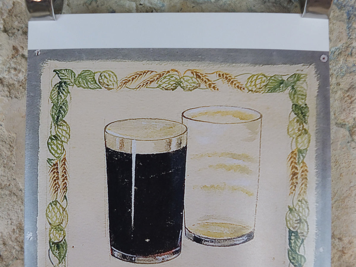 The Lost Guinness Gilroy Posters Photo, by John Gilroy, Russian pint glasses, from S.H. Benson, Advertising campaigns, wall art decor