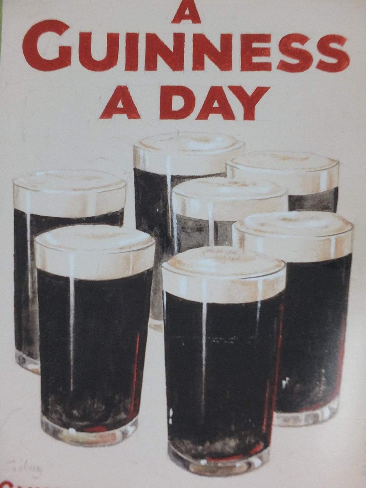 The Lost Guinness Gilroy Posters Photo, by John Gilroy, A Guinness a Day, from S.H. Benson, Advertising campaigns, wall art decor