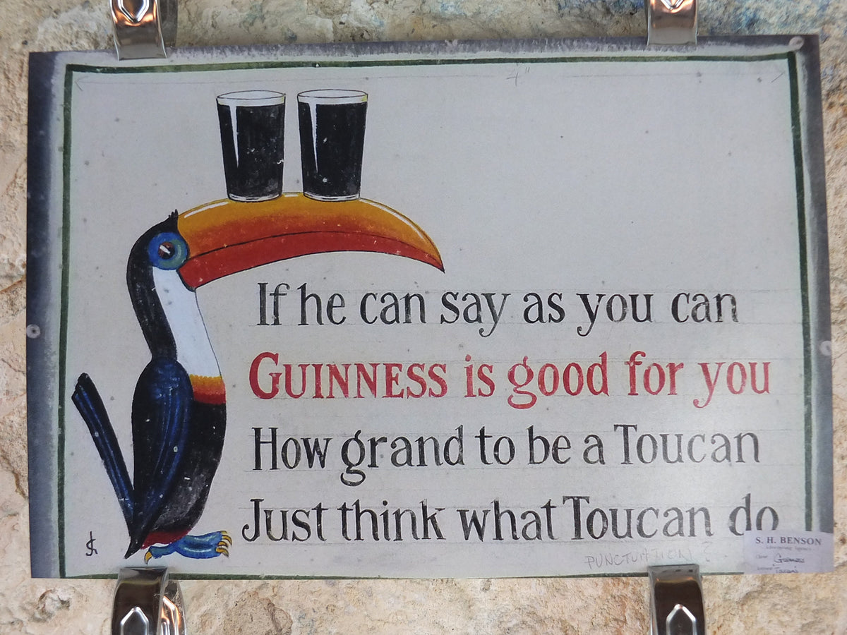 The Lost Guinness Gilroy Posters Photo, by John Gilroy, Guinness is Good for You, from S.H. Benson, Advertising campaigns, wall art decor